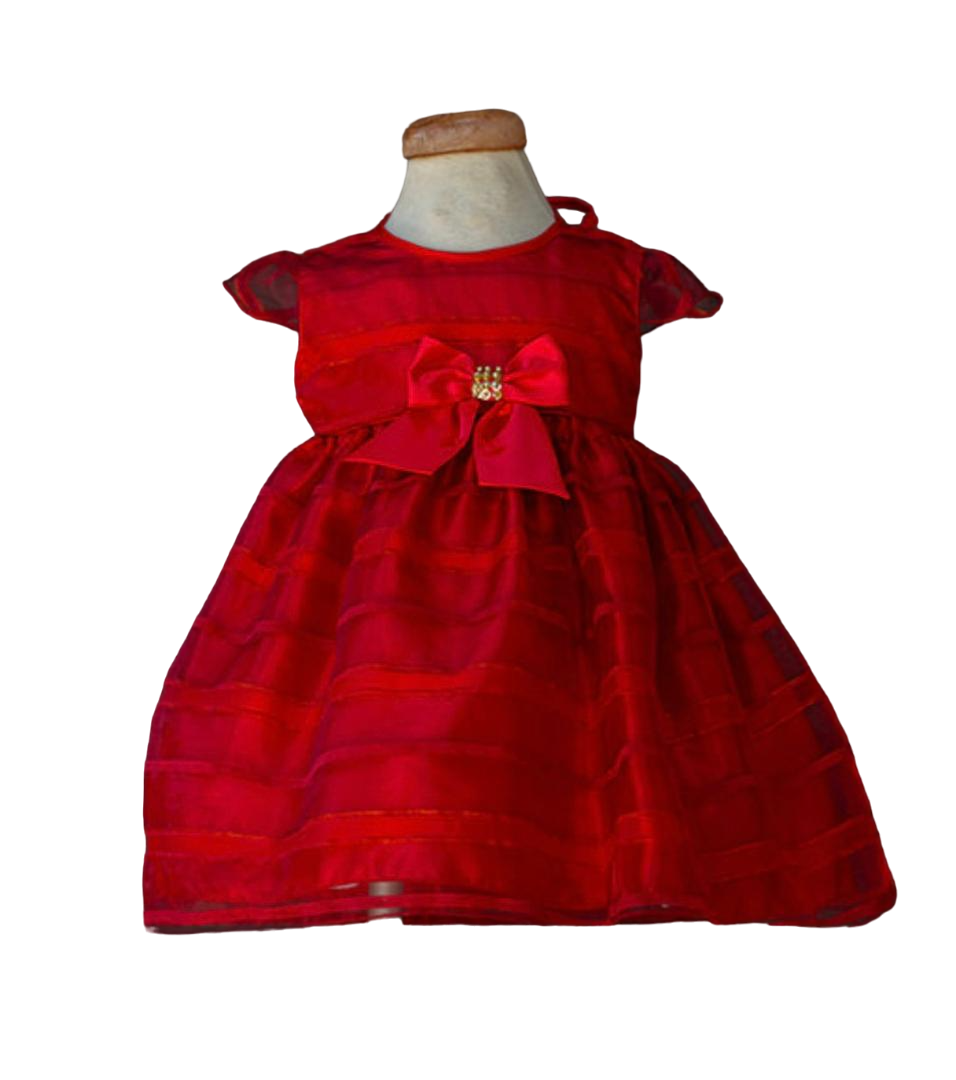 Ruby Red Ruffles Dress